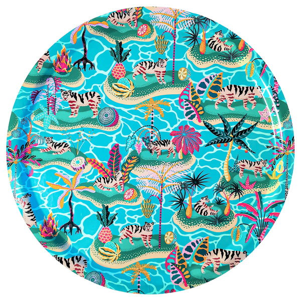 Giant Circular Tray · Sumptuous Getaway · Seafoam